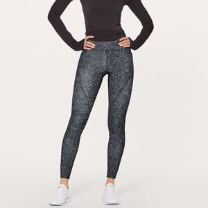 Lululemon Lead The Pack Tight 28" - Luminesce Splatter White Black